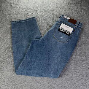 Judy Blue Dad Jeans Womens 15/32 Blue Denim High Waist Ripped Distressed Preppy